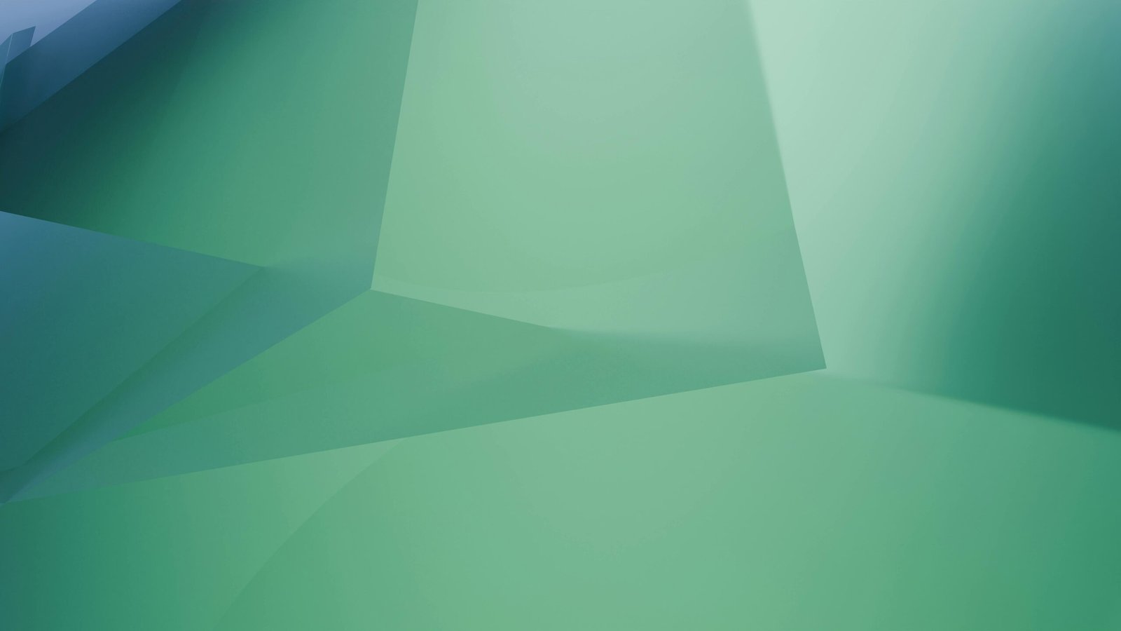 A soothing abstract design featuring geometric green shapes, perfect for modern digital art backgrounds.